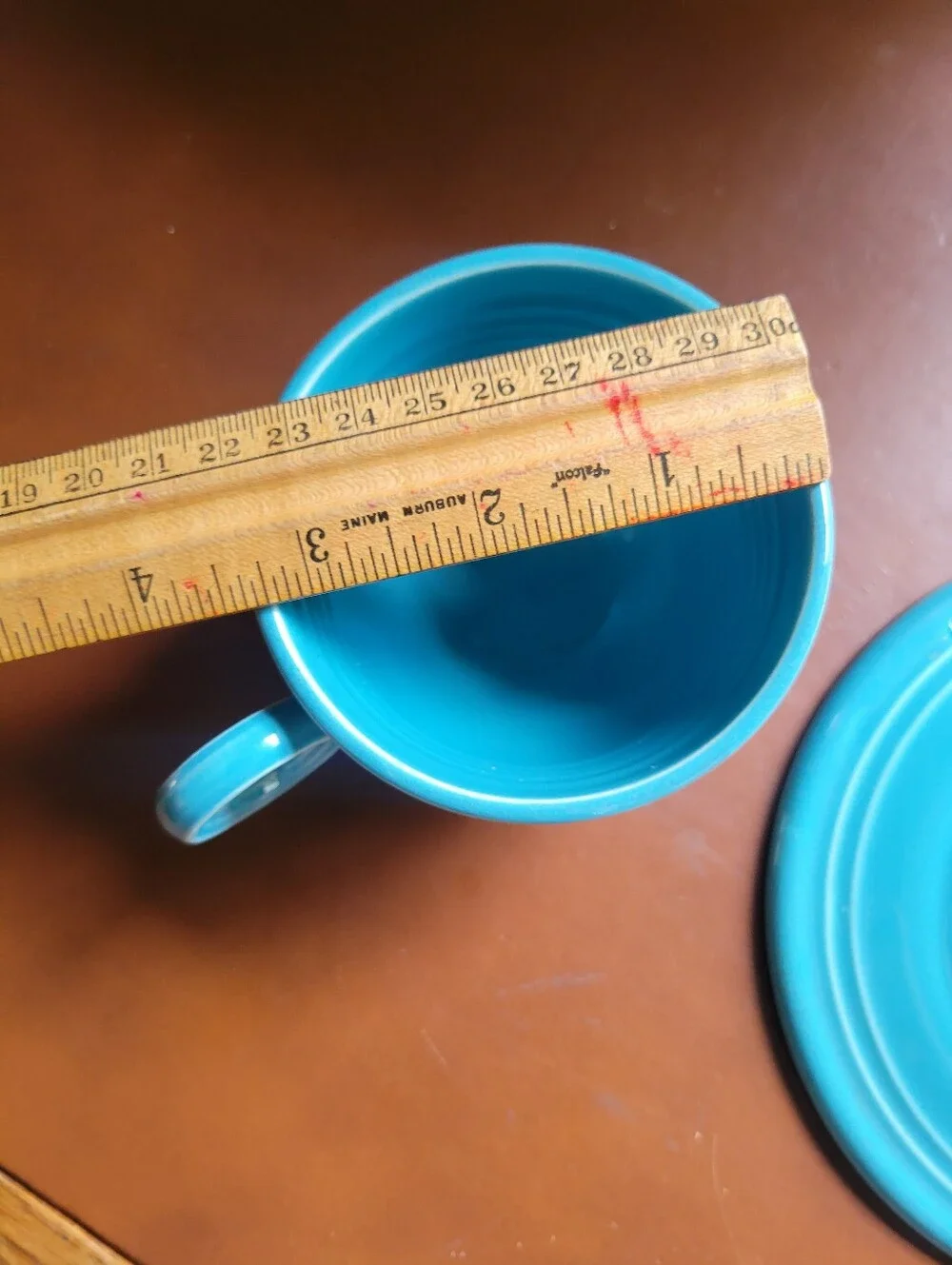Fiestaware MCM Colorful Dinnerware Cup and Saucer Set Turquoise Or Light Blue